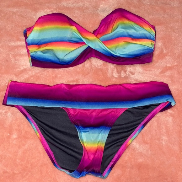 Rainbow Victoria Secret Swim Set